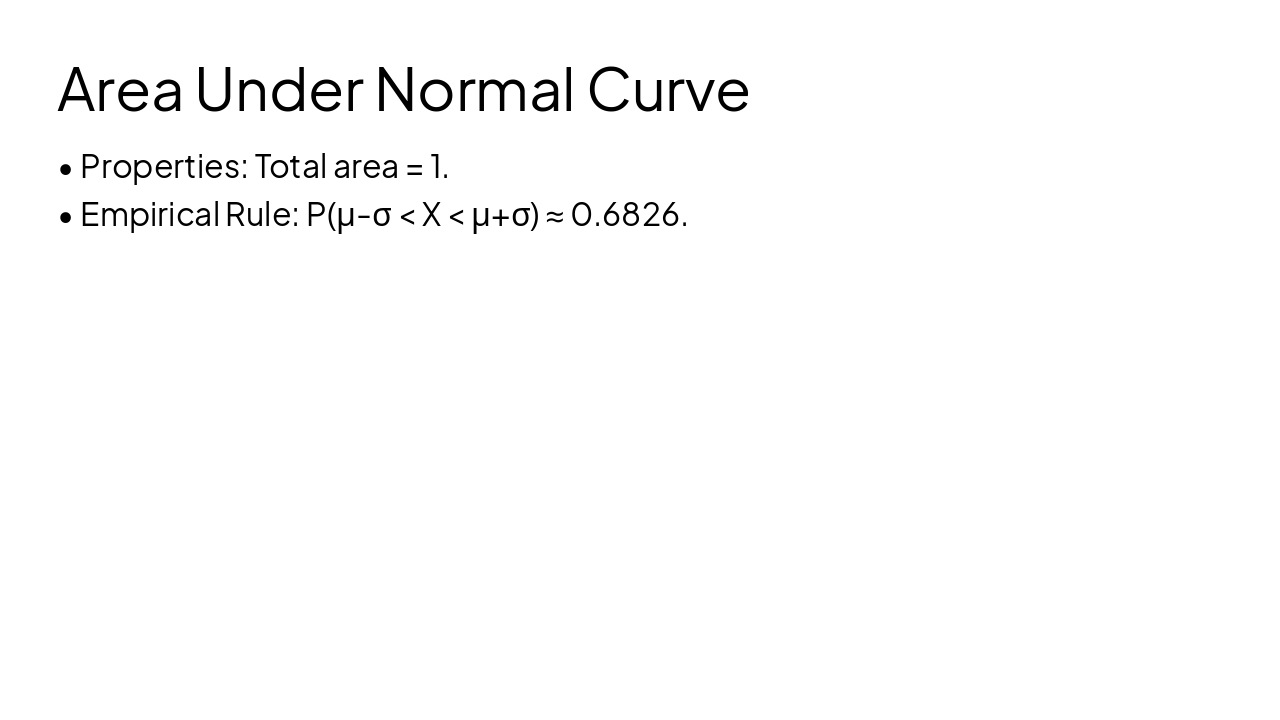 Slide 24 - Area Under Normal Curve