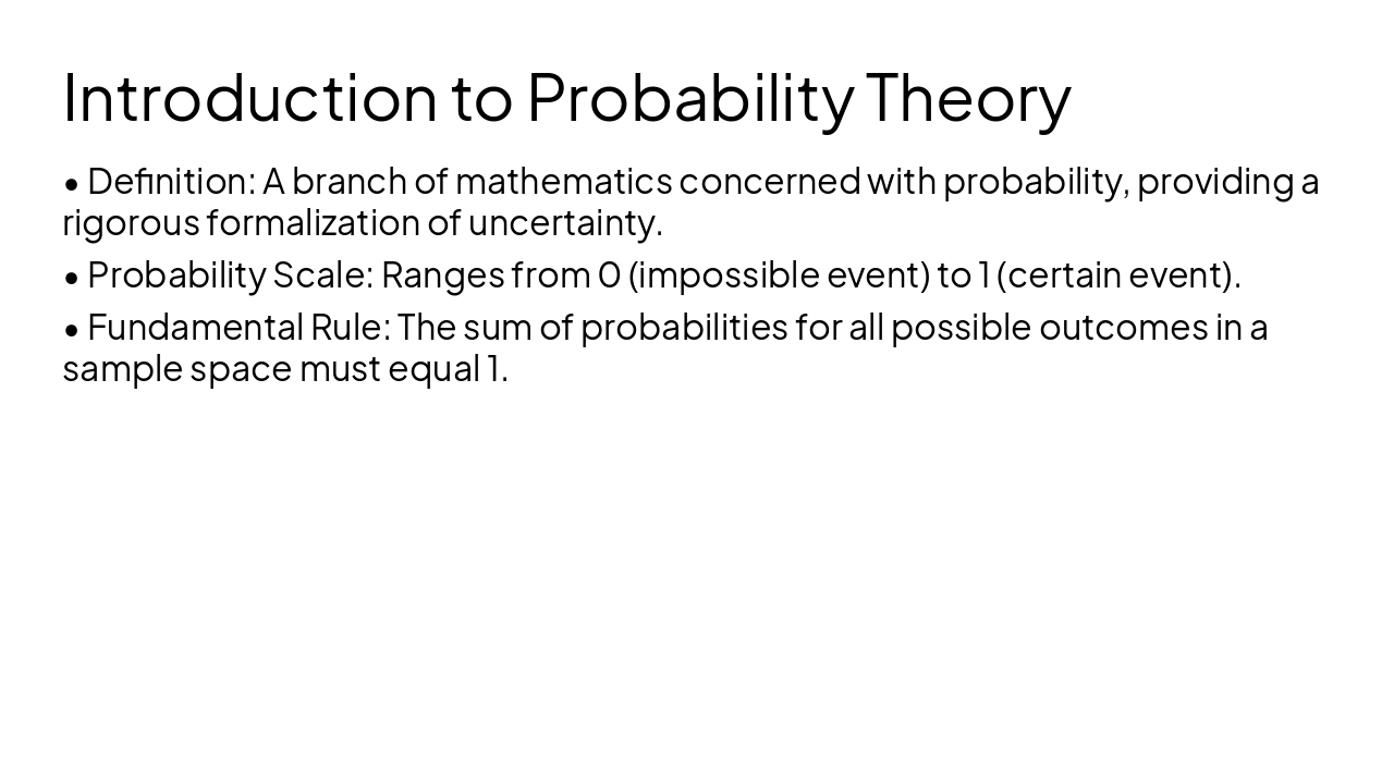 Slide 2 - Introduction to Probability Theory