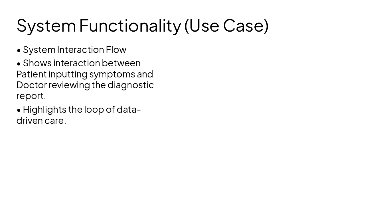 Slide 8 - System Functionality (Use Case)