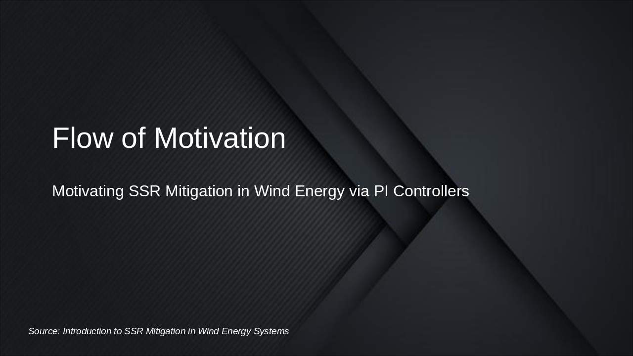 Slide 1 - Flow of Motivation