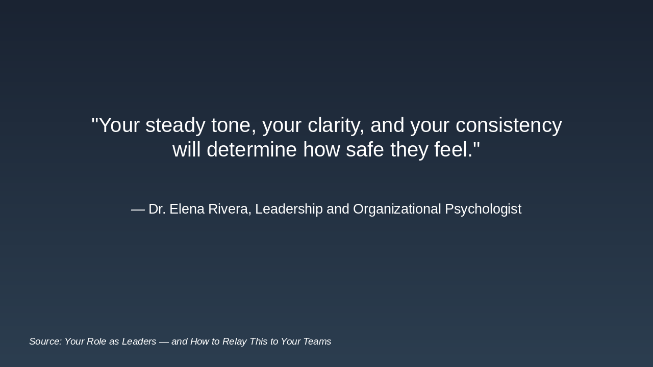 Slide 2 - Leadership During Change