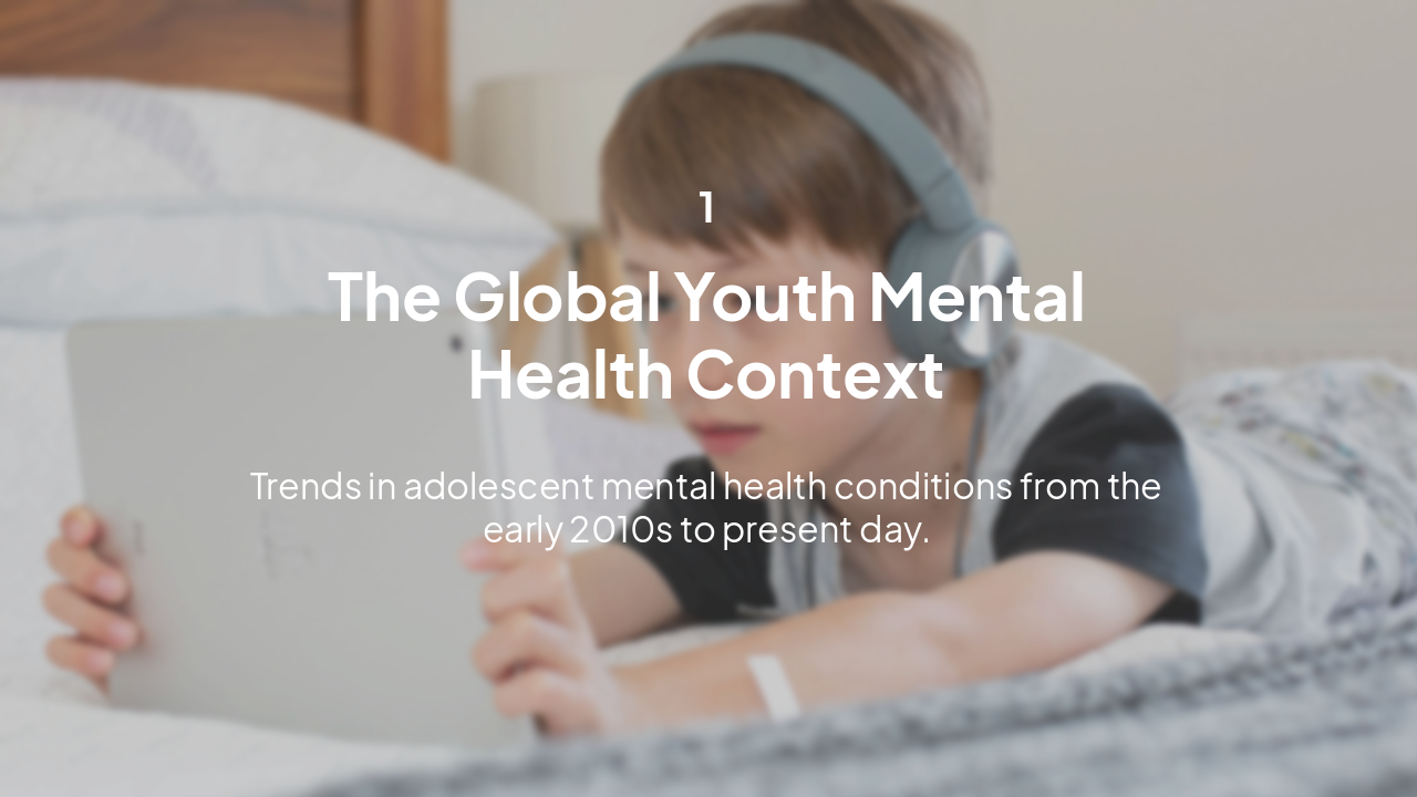 Slide 3 - The Global Youth Mental Health Crisis
