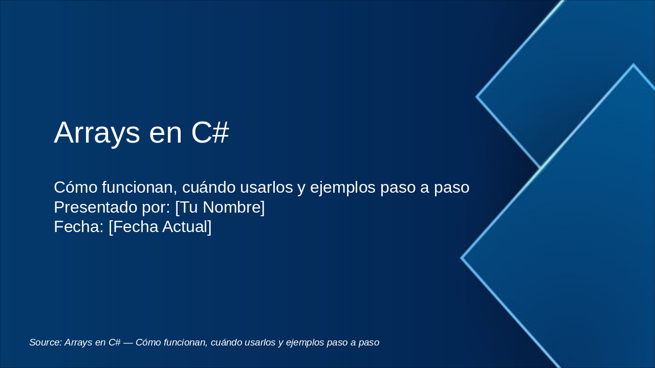 Mastering Arrays in C#: Concepts and Examples