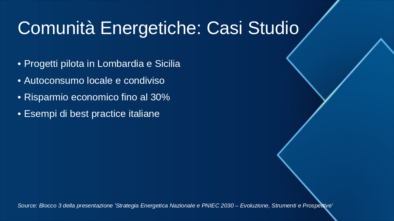 Slide 20 - Comunità Energetiche: Casi Studio