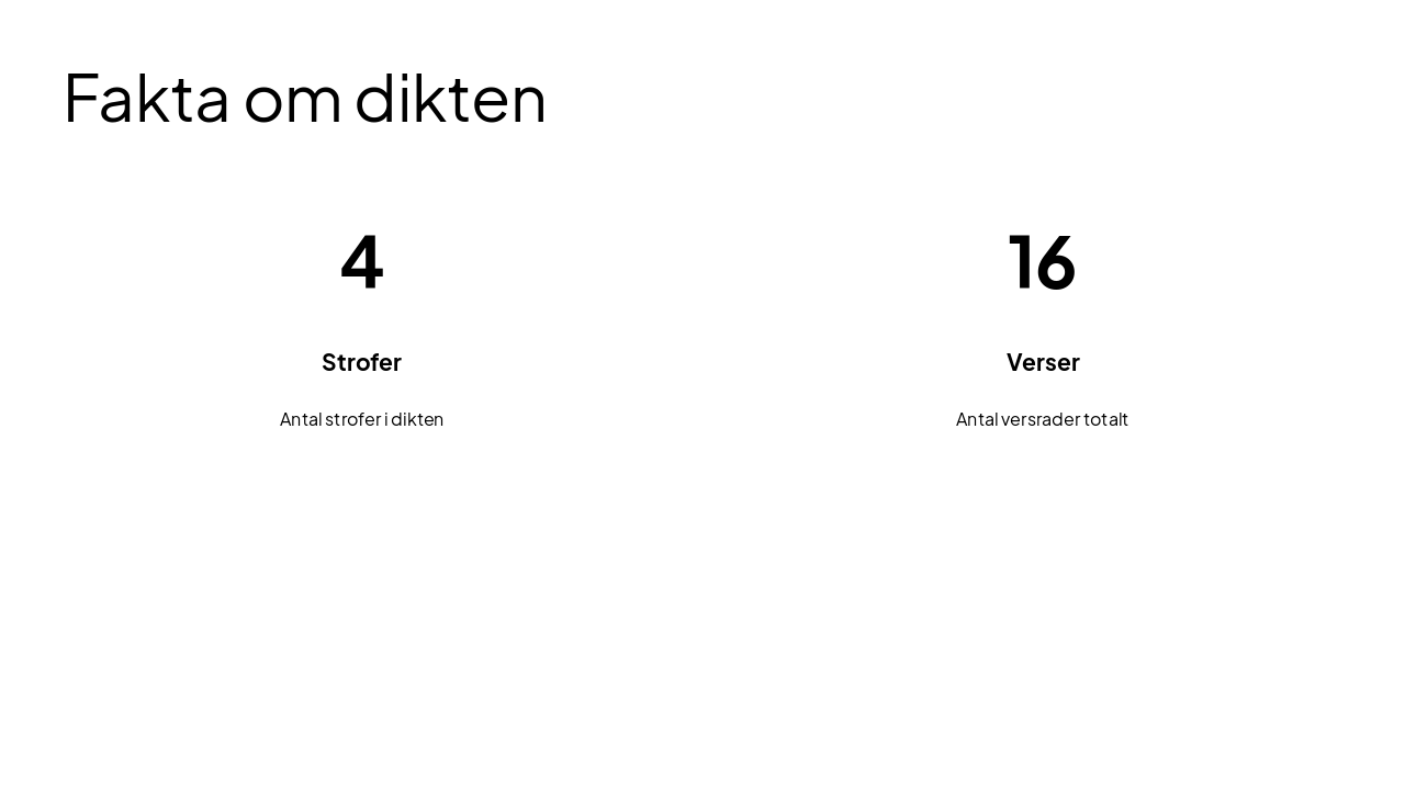 Slide 6 - Fakta om dikten