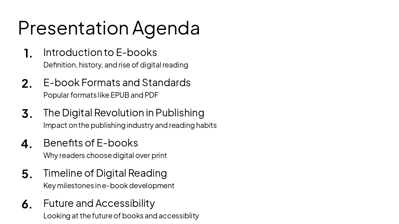 Slide 2 - Presentation Agenda