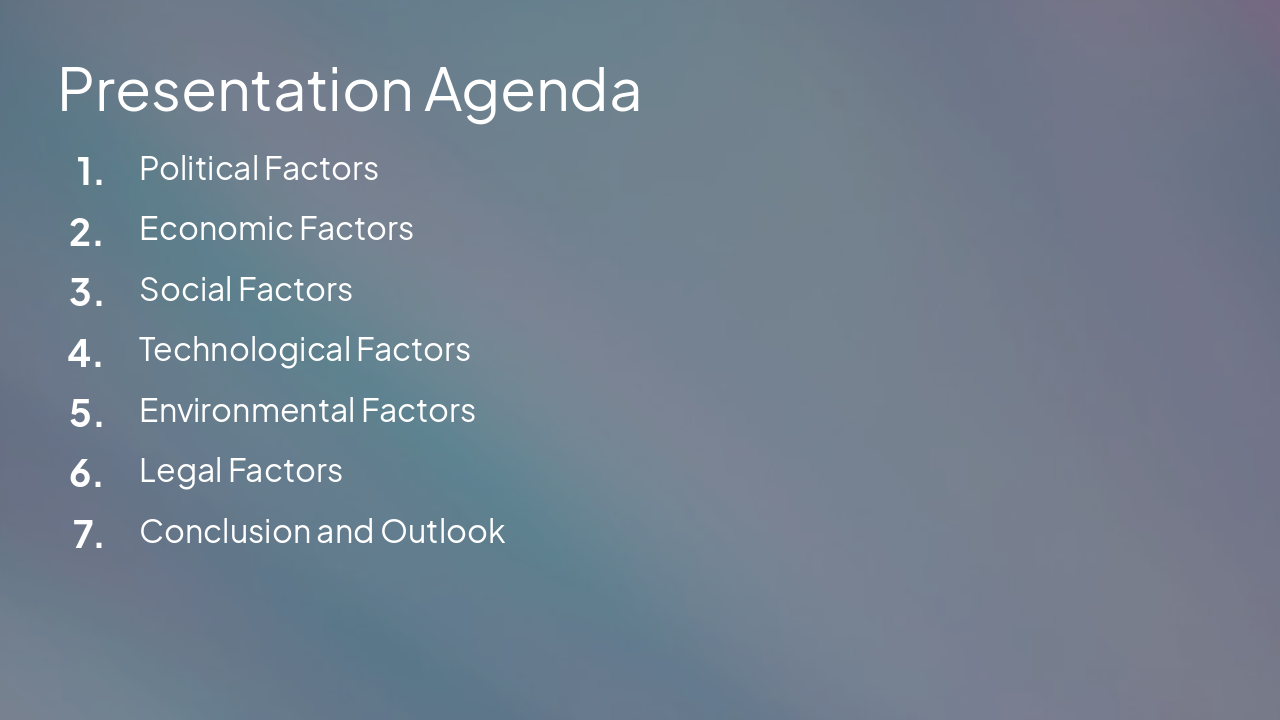 Slide 2 - Presentation Agenda