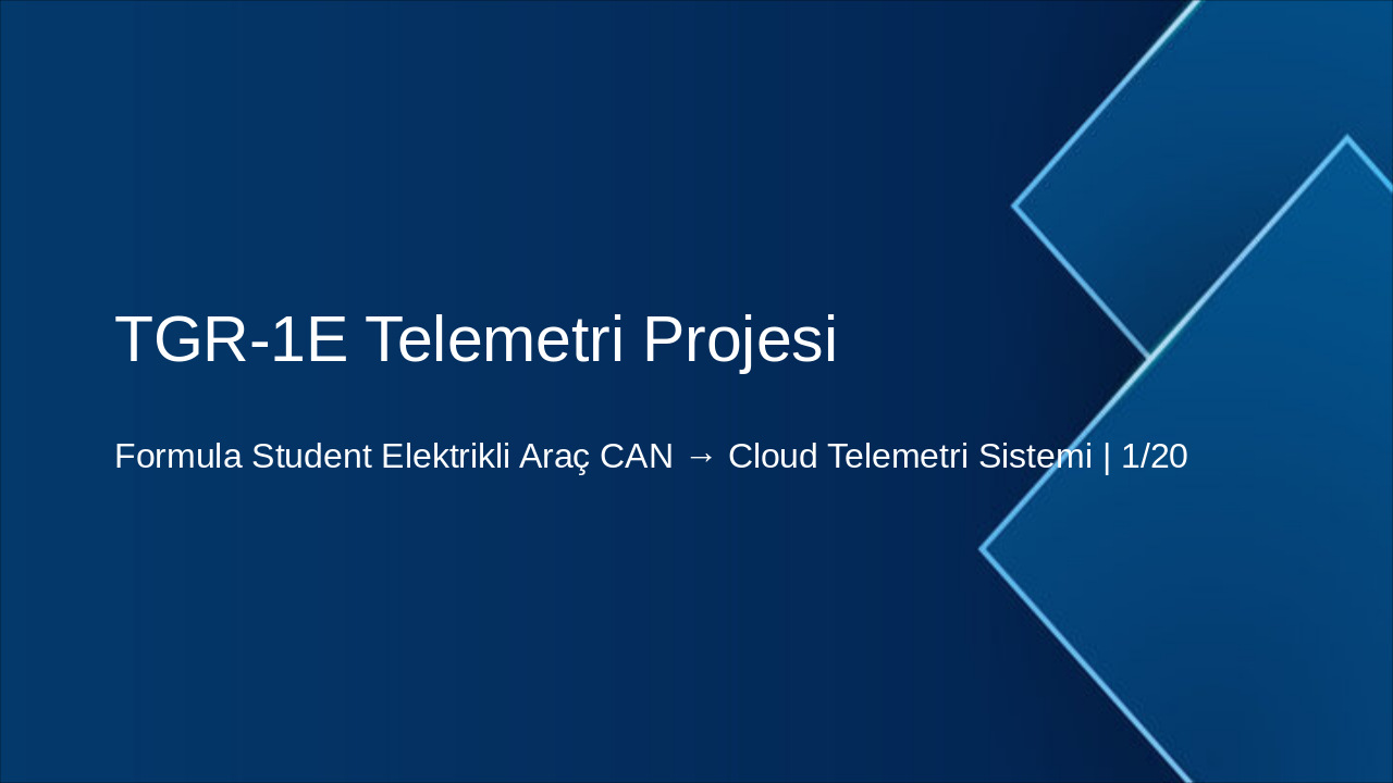 Slide 1 - TGR-1E Telemetri Projesi