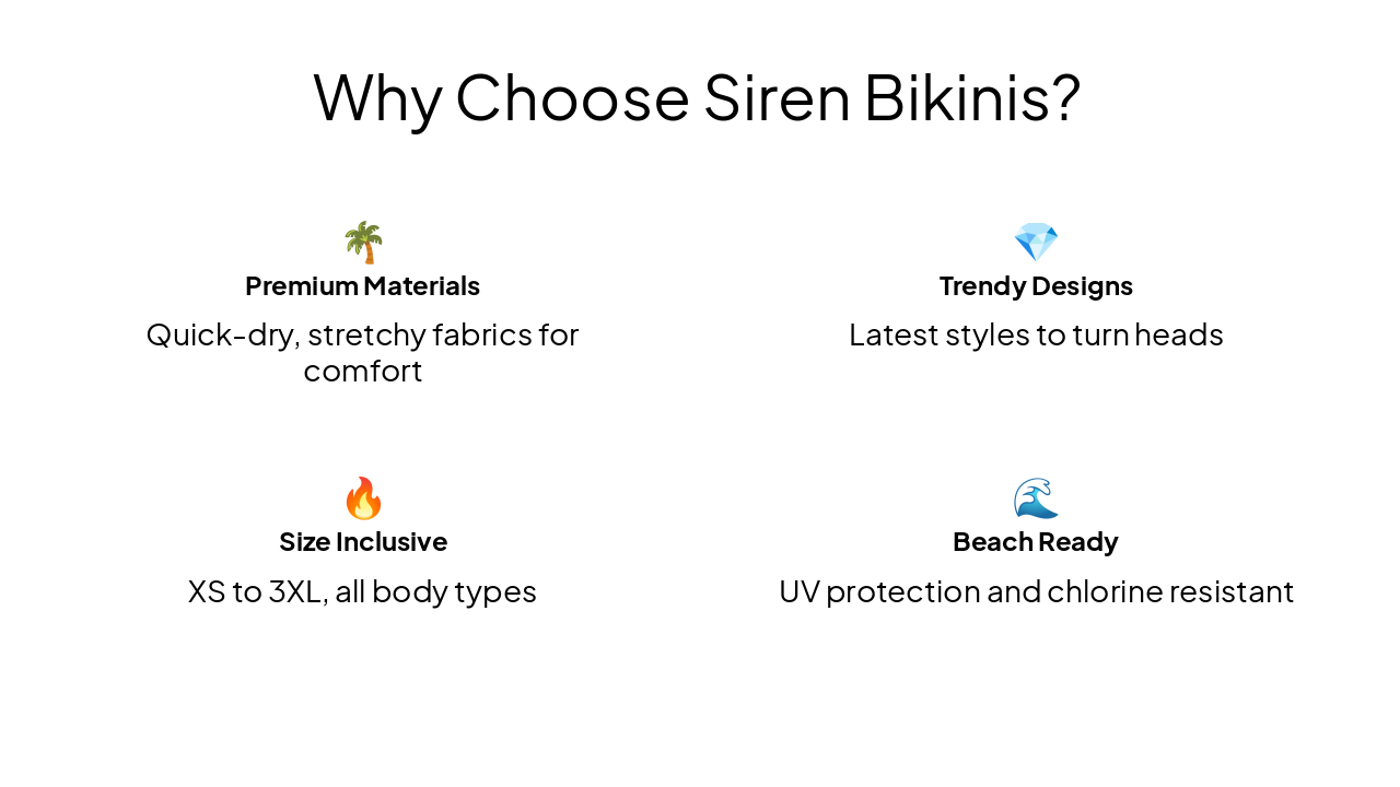 Slide 11 - Why Choose Siren Bikinis?