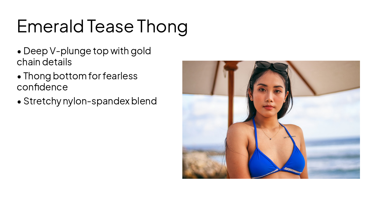 Slide 6 - Emerald Tease Thong