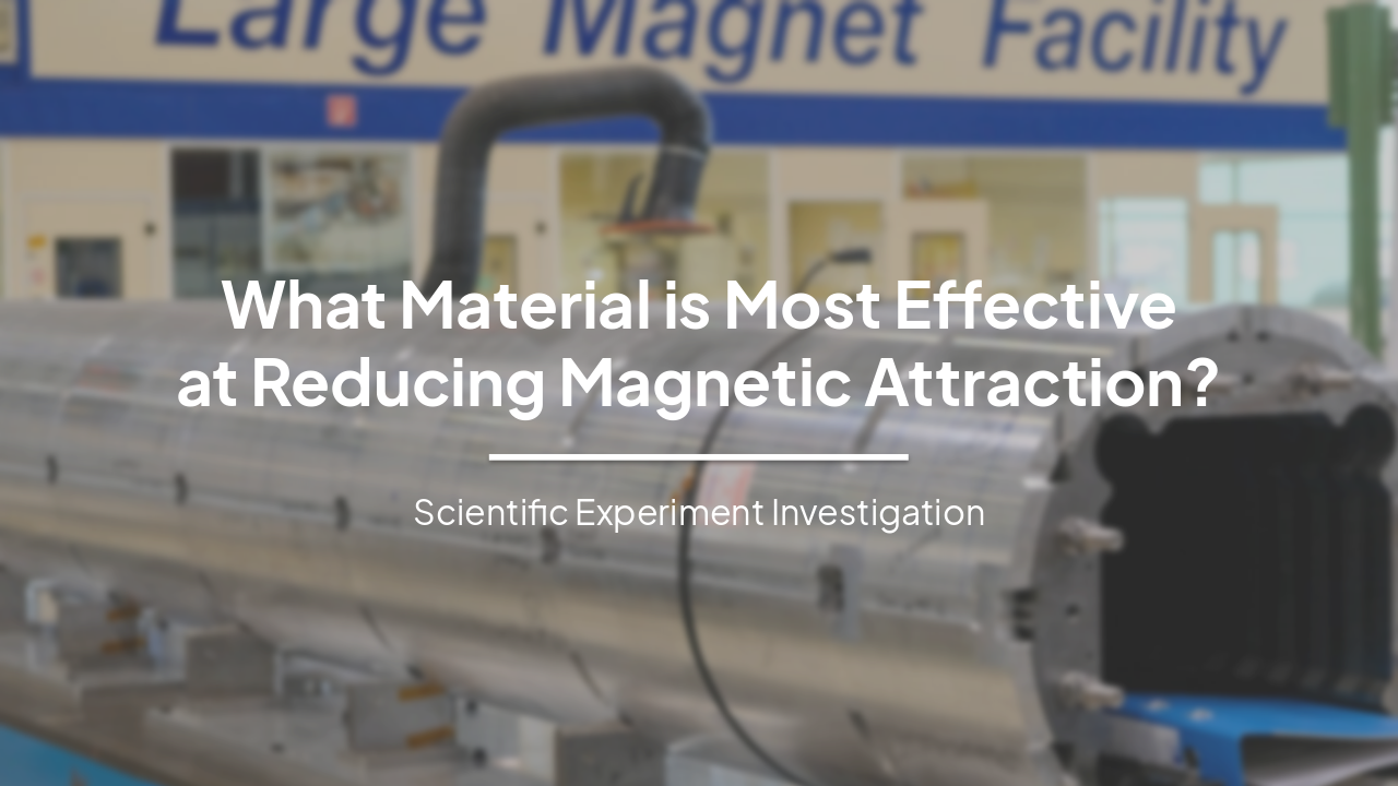 Slide 1 - What Material is Most Effective
at Reducing Magnetic Attraction?
