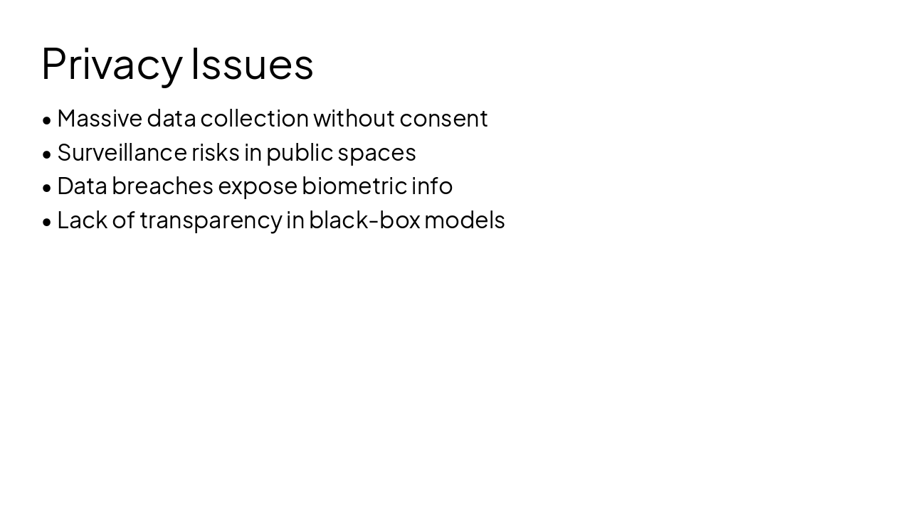 Slide 15 - Privacy Issues