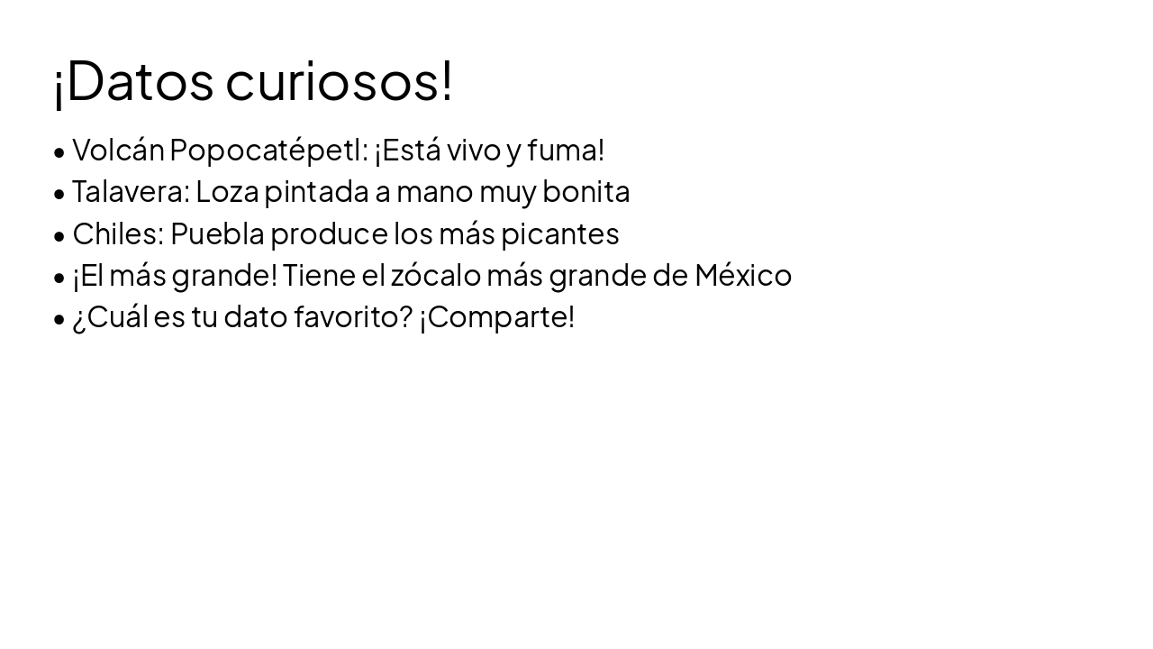Slide 10 - ¡Datos curiosos!