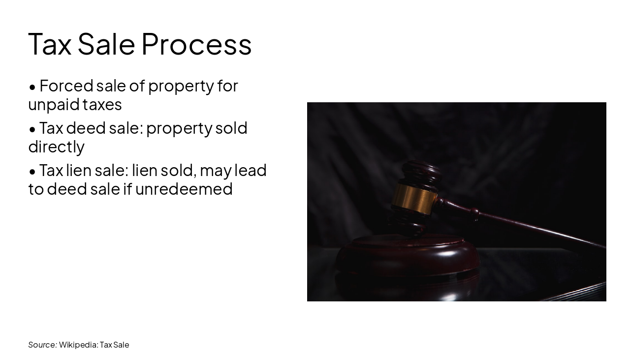 Slide 7 - Tax Sale Process