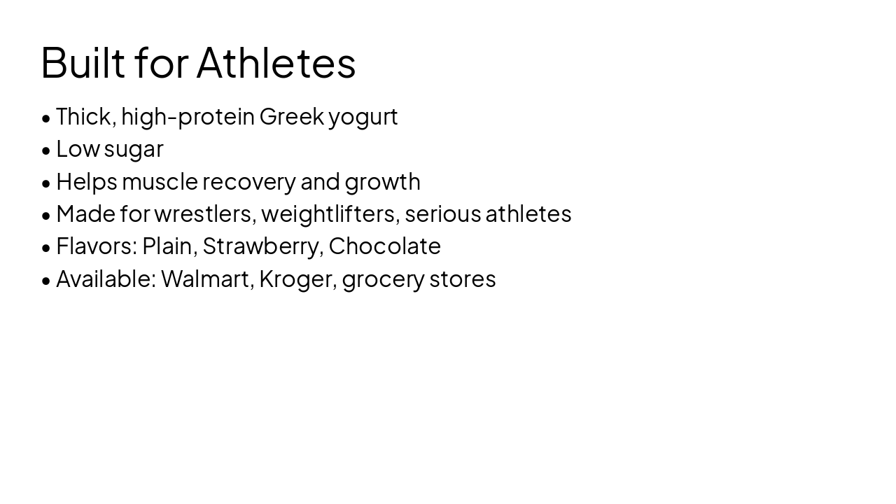 Slide 7 - Built for Athletes