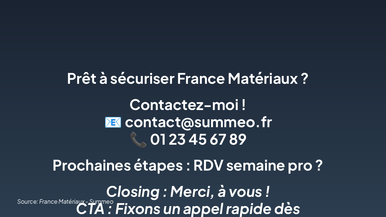 Slide 8 - 8. Questions & contact