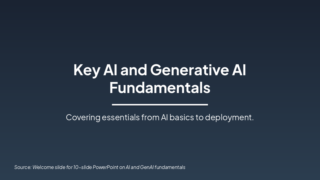 AI & GenAI Fundamentals Essentials (32 chars)