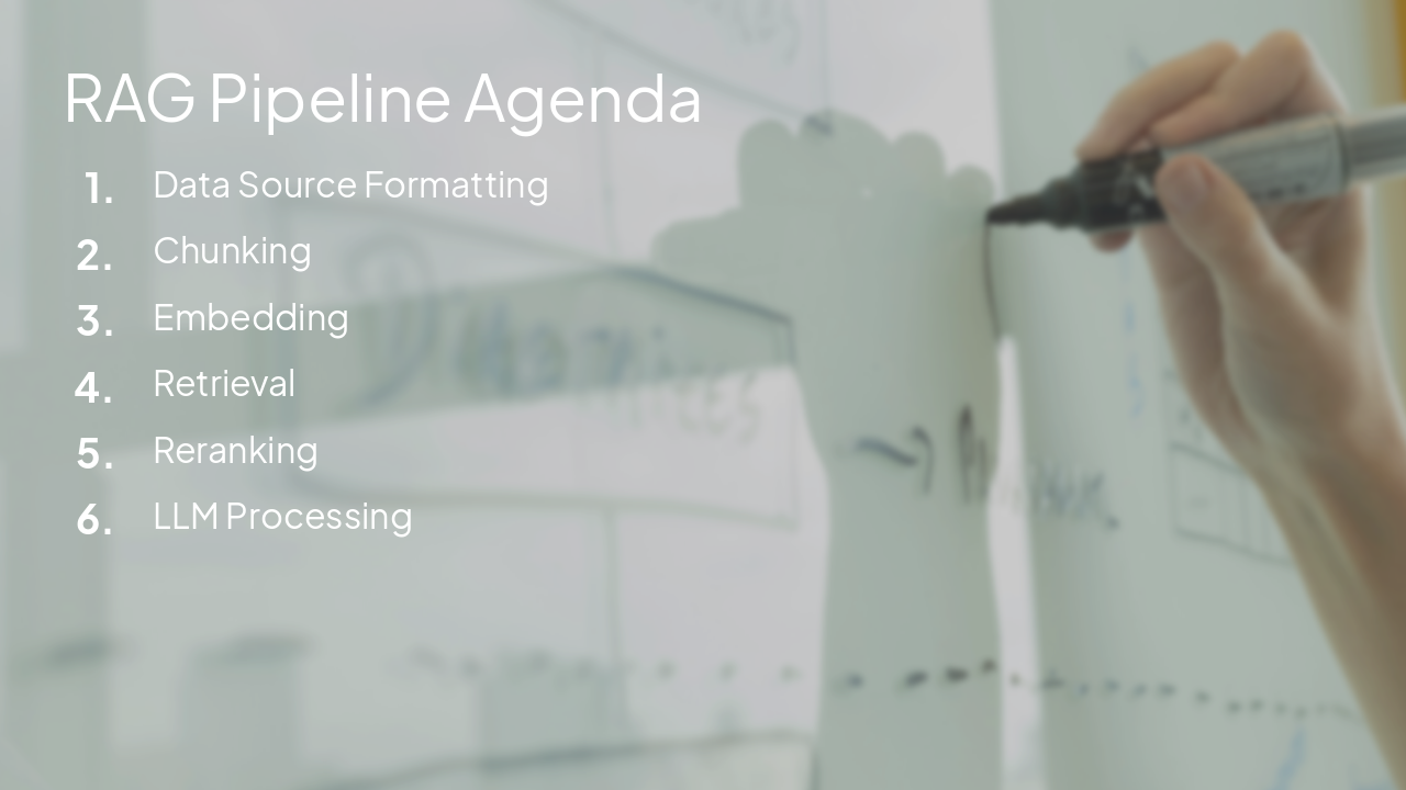 Slide 2 - RAG Pipeline Agenda