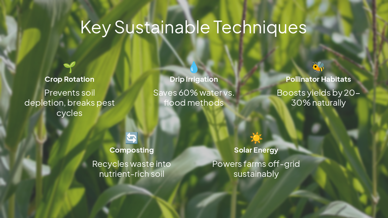 Slide 15 - Key Sustainable Techniques