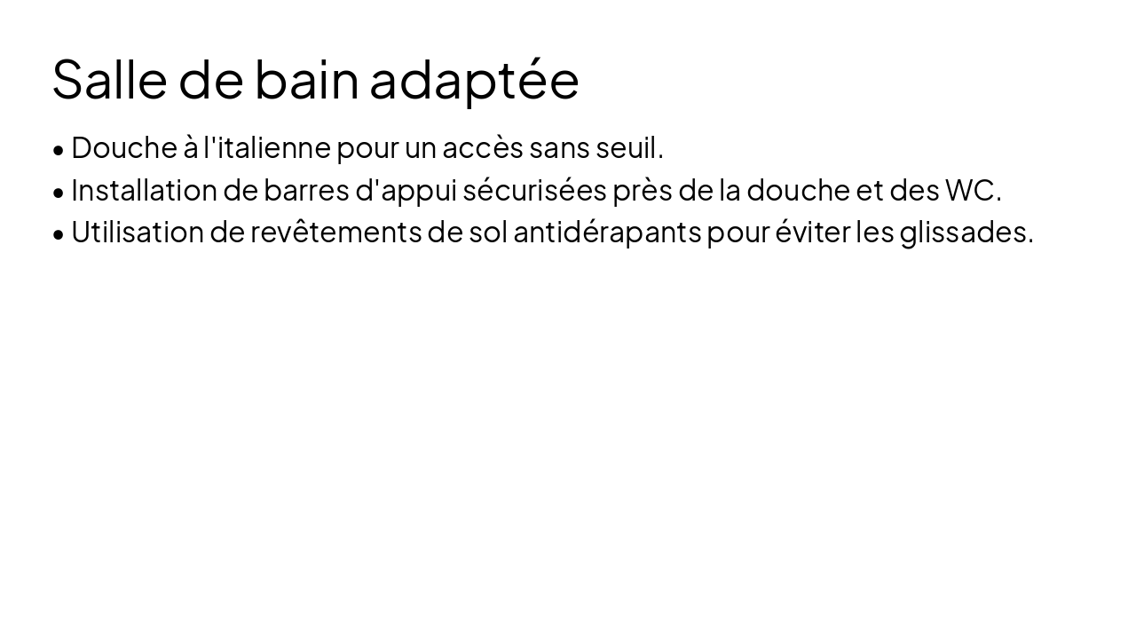 Slide 3 - Salle de bain adaptée