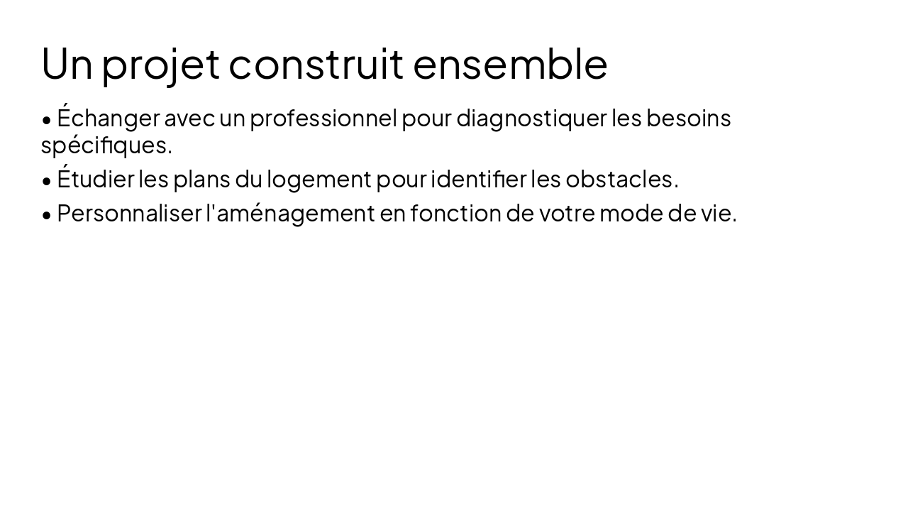 Slide 7 - Un projet construit ensemble