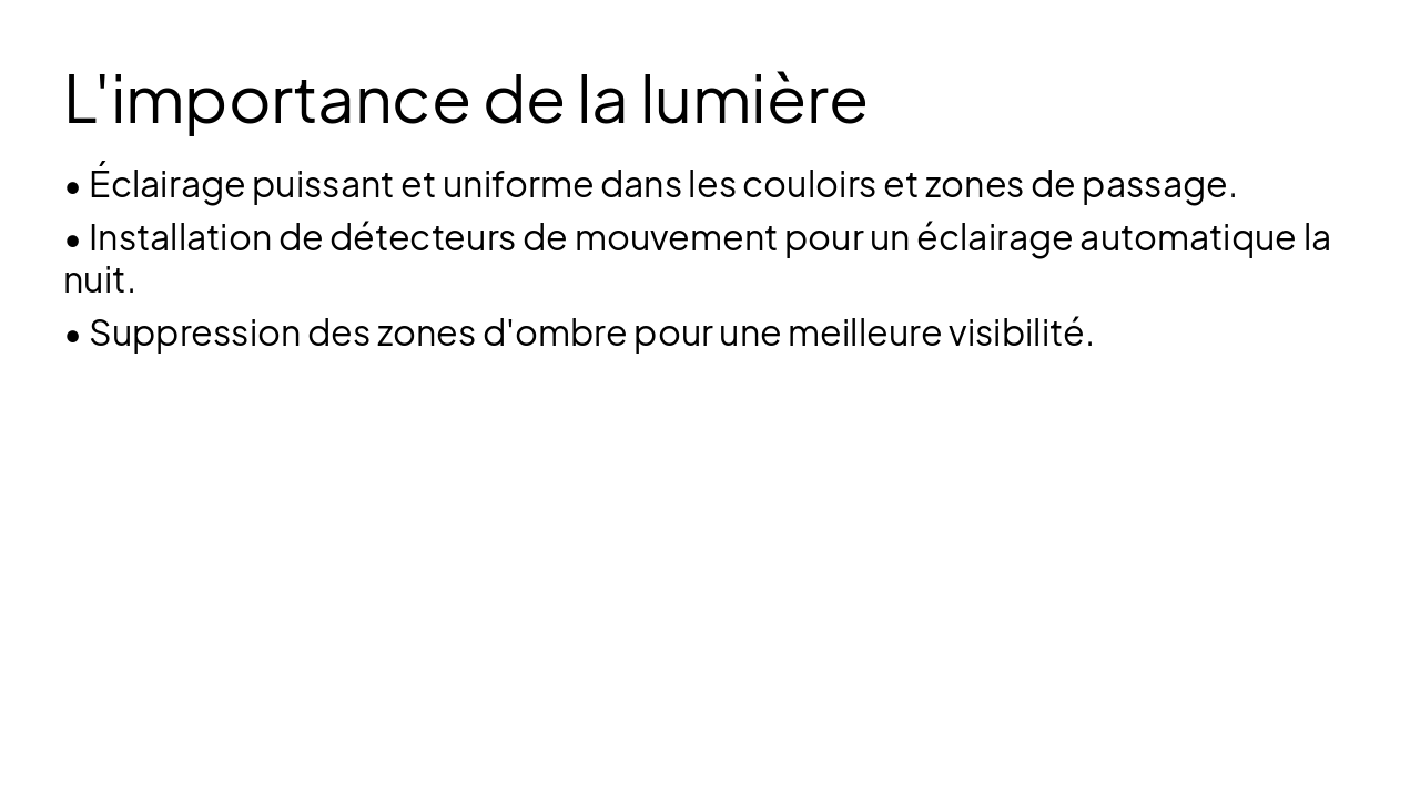 Slide 4 - L'importance de la lumière