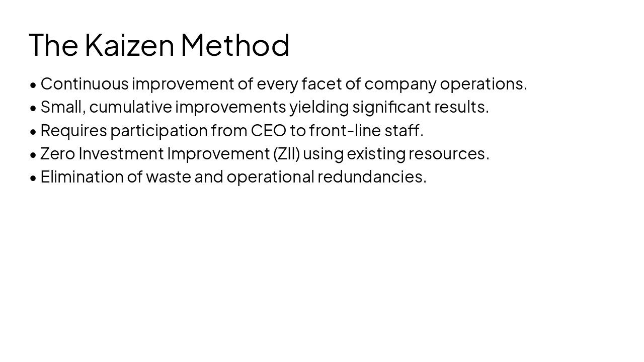 Slide 8 - The Kaizen Method