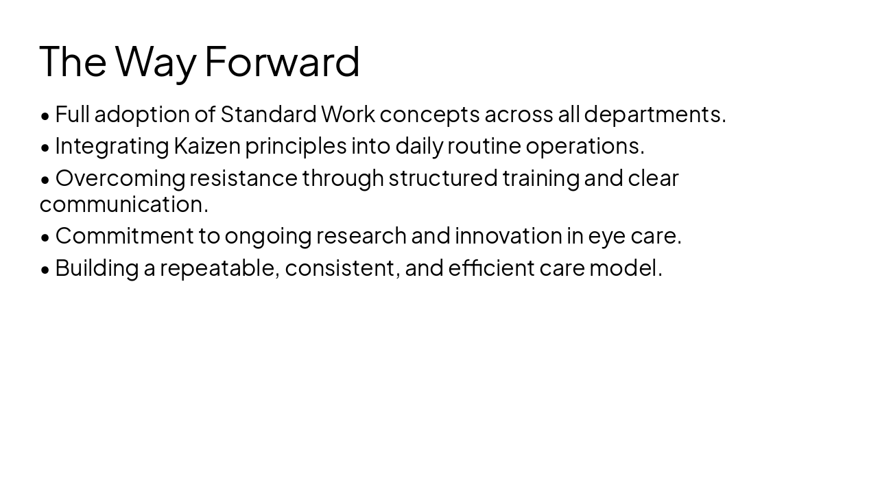 Slide 12 - The Way Forward