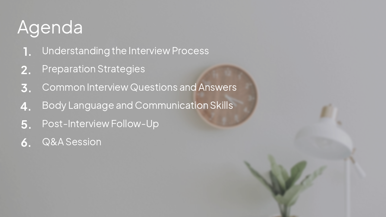 Slide 6 - Agenda