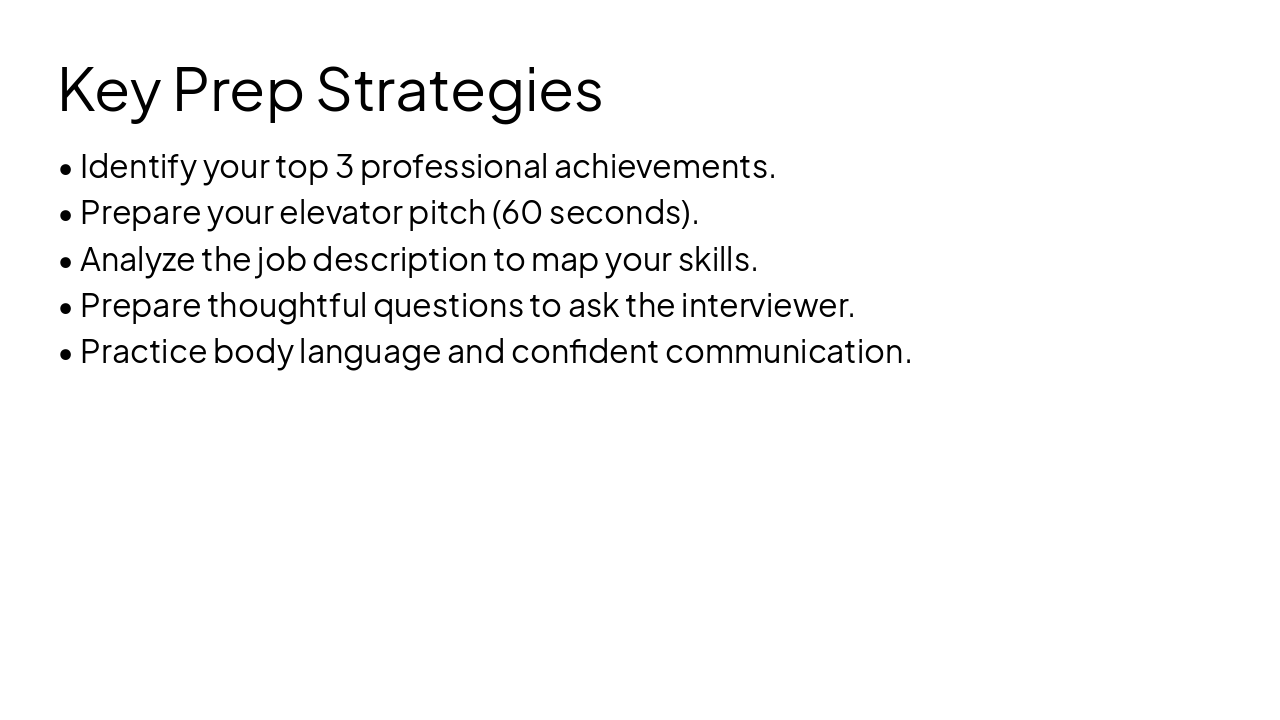 Slide 16 - Key Prep Strategies