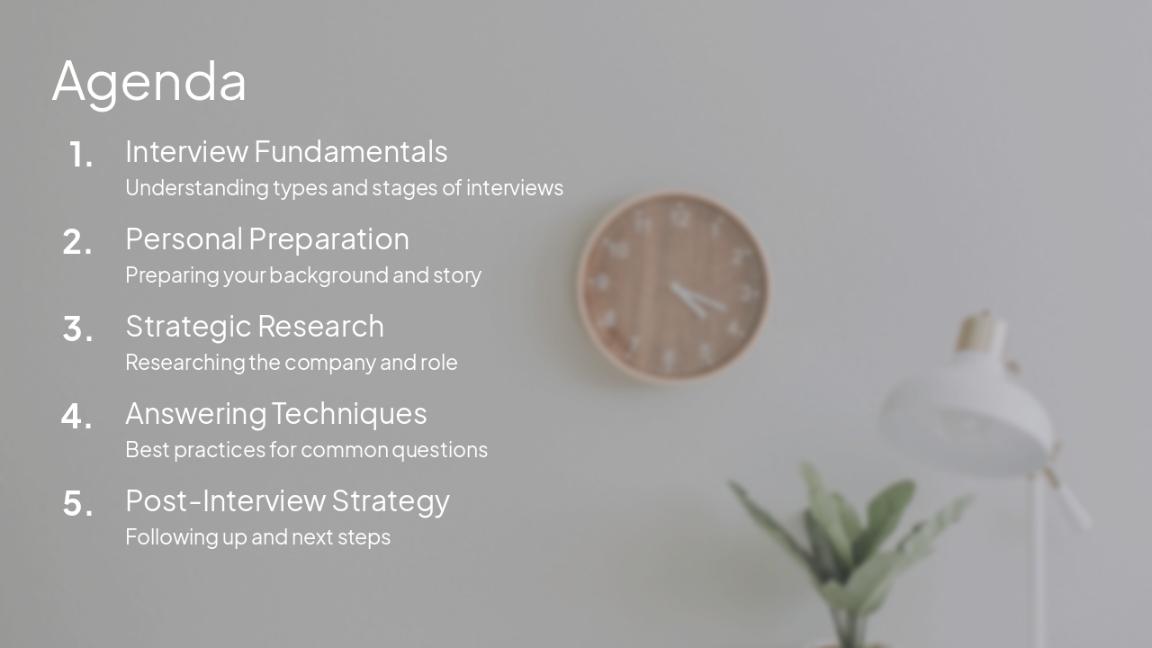 Slide 5 - Agenda