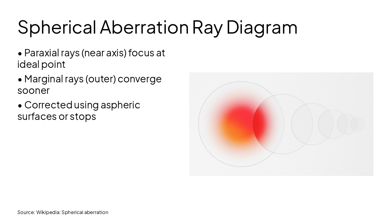 Slide 11 - Spherical Aberration Ray Diagram