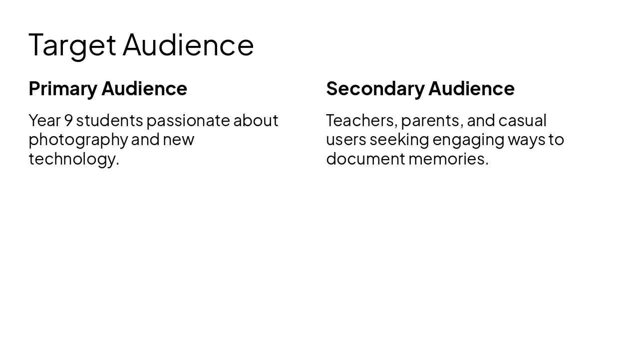 Slide 6 - Target Audience