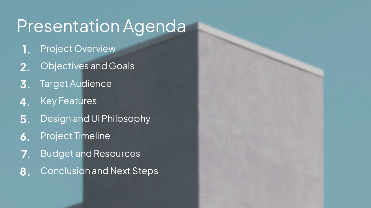 Slide 2 - Presentation Agenda