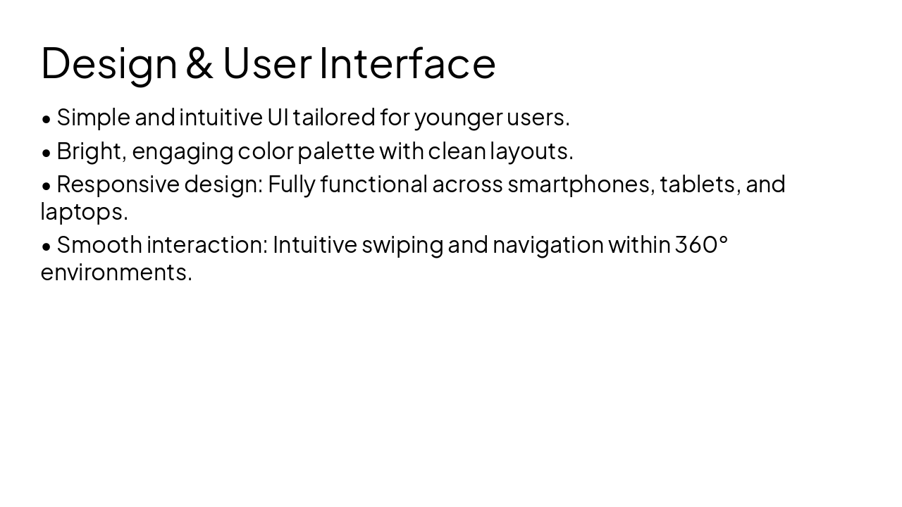 Slide 7 - Design & User Interface