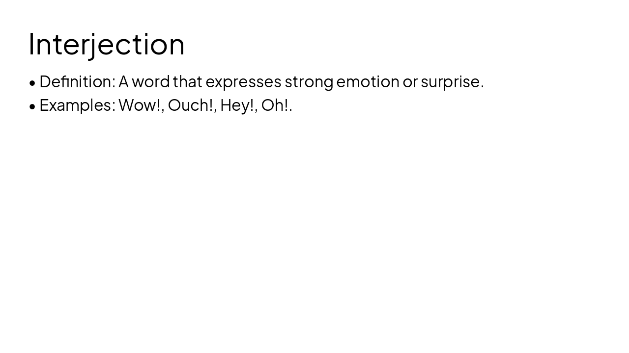Slide 11 - Interjection