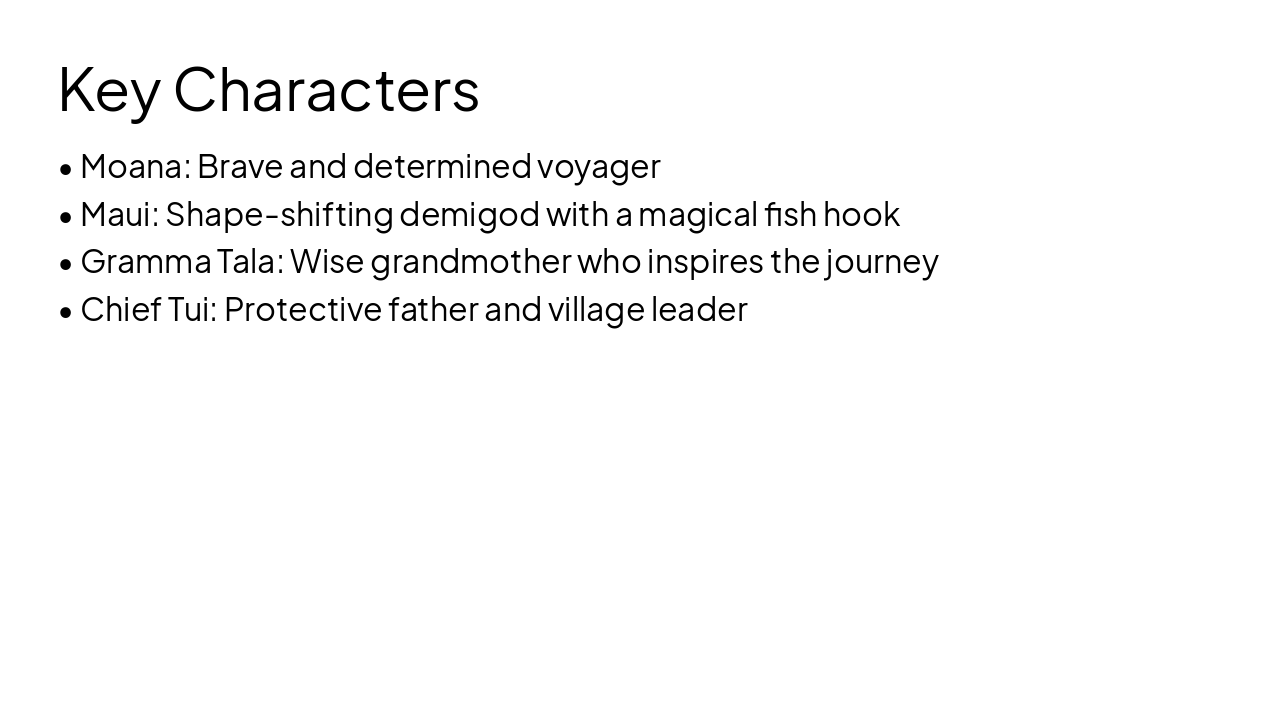 Slide 3 - Key Characters