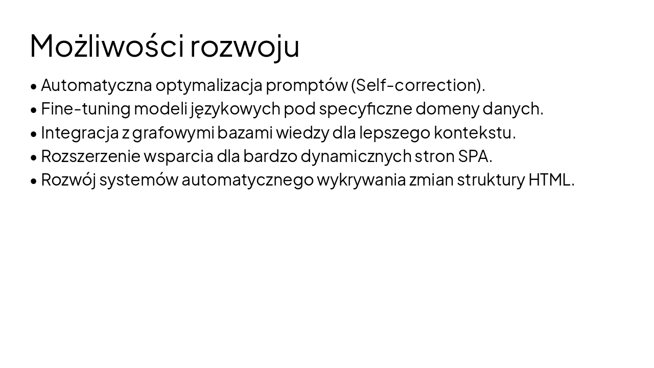 Slide 35 - Możliwości rozwoju