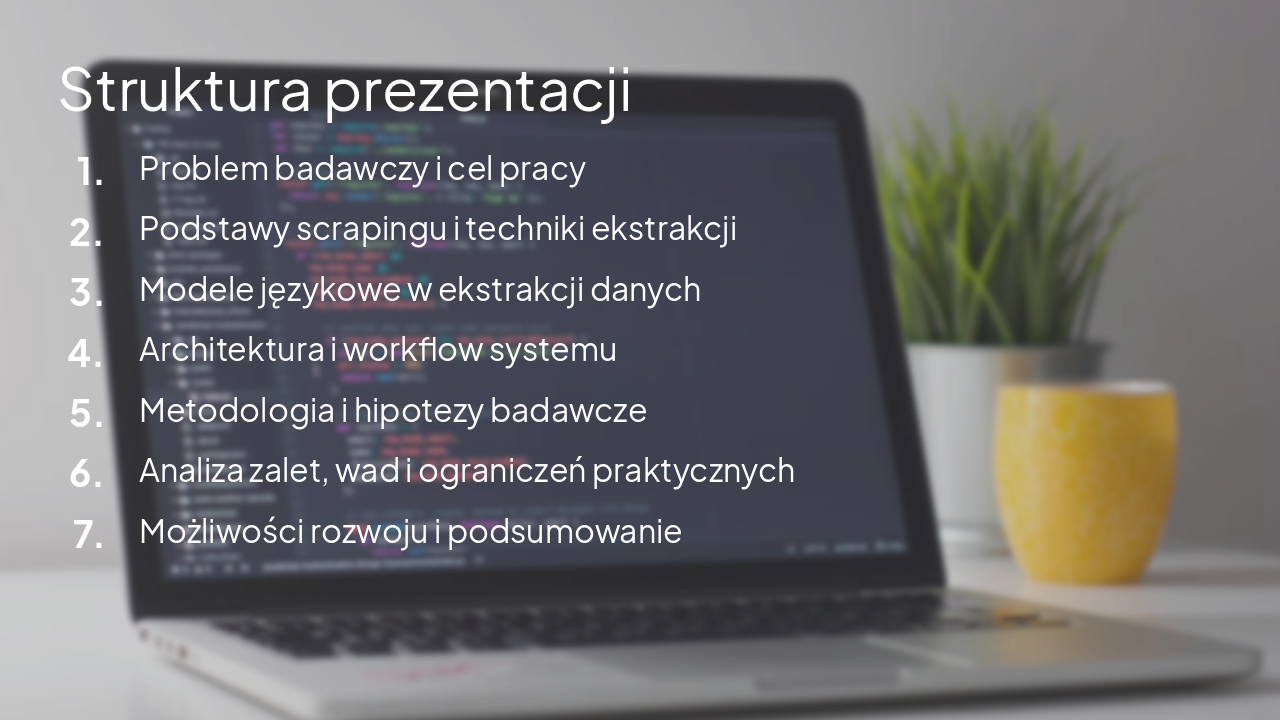 Slide 5 - Struktura prezentacji