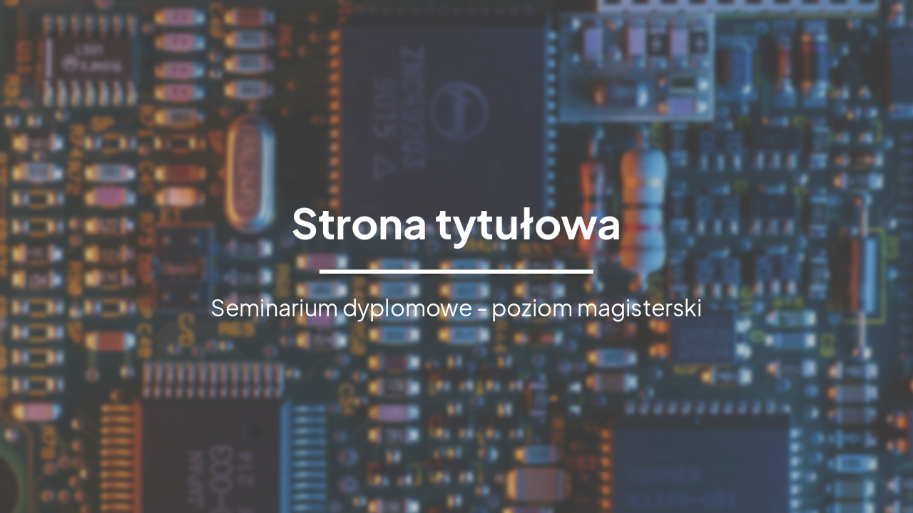Slide 2 - Strona tytułowa