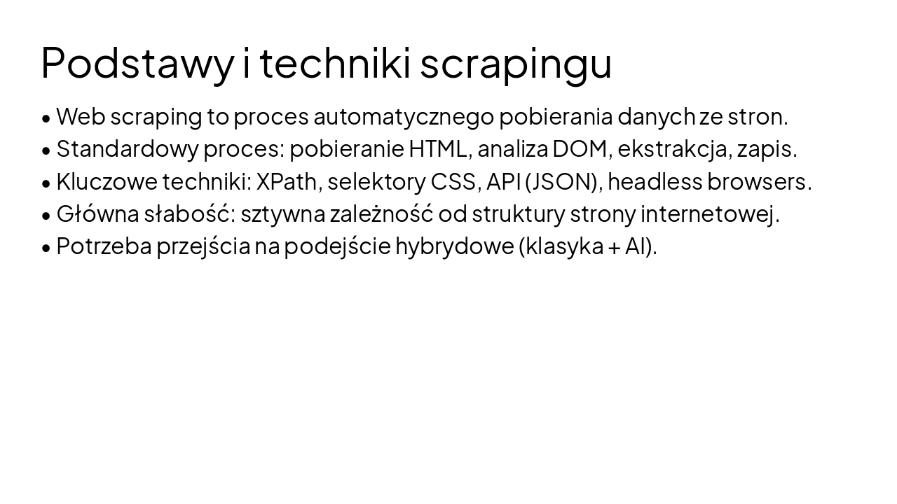 Slide 12 - Podstawy i techniki scrapingu
