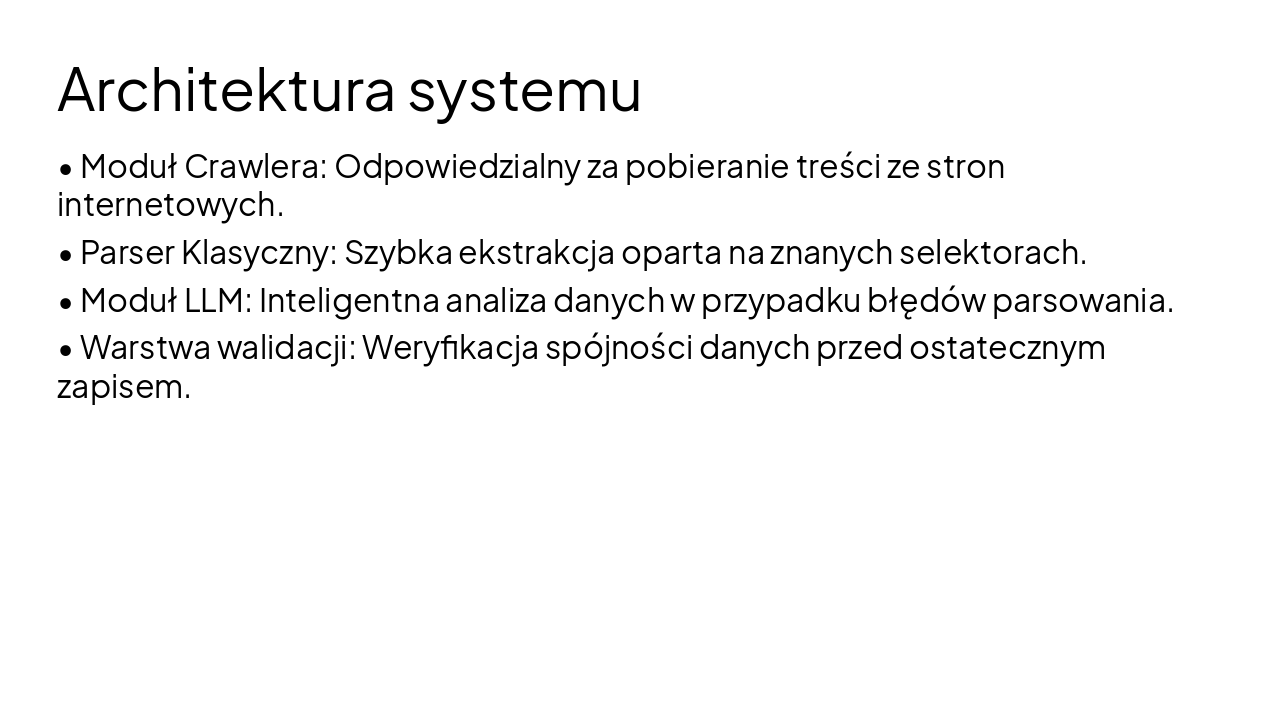 Slide 25 - Architektura systemu