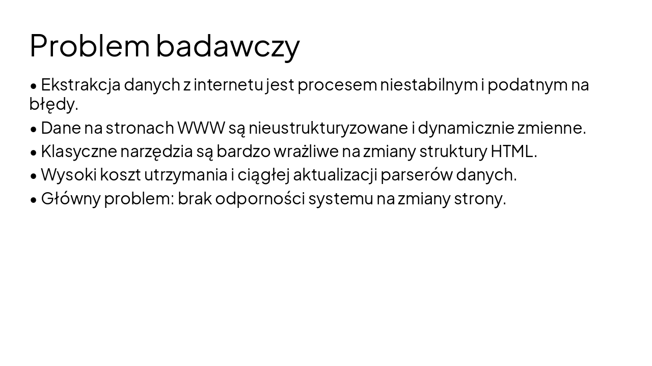 Slide 7 - Problem badawczy