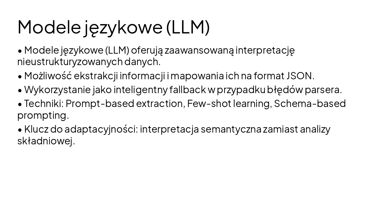 Slide 14 - Modele językowe (LLM)