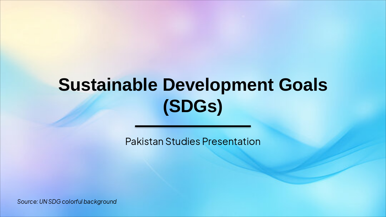 SDGs 2030: Pakistan Studies Guide (30 chars)