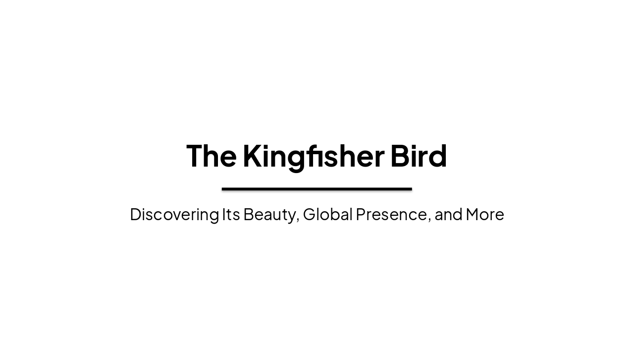 Kingfisher: Habitat to Conservation
