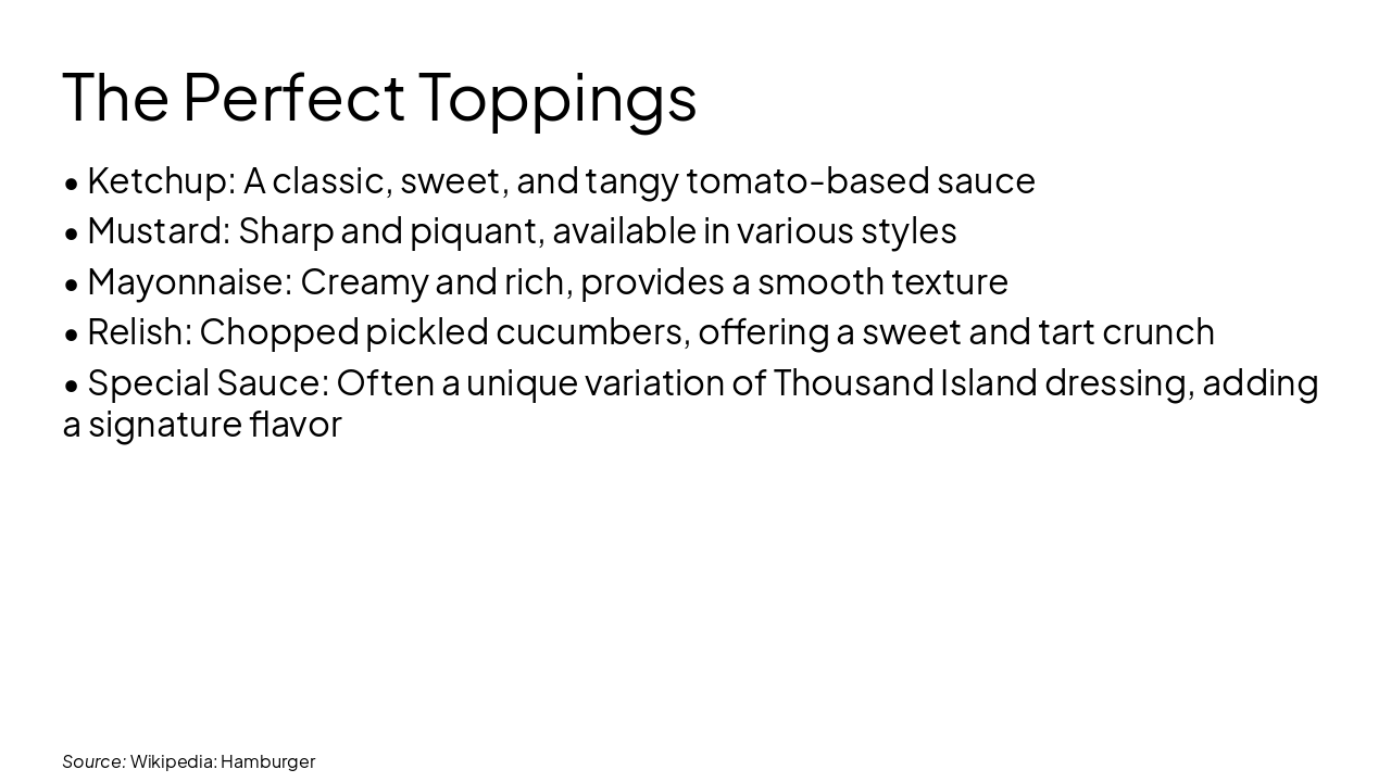 Slide 10 - The Perfect Toppings