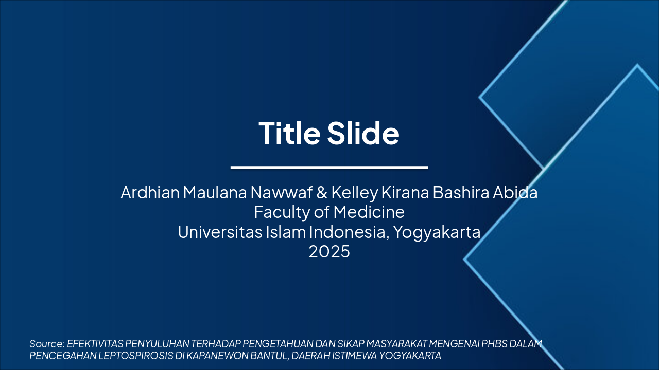 Health Education Efficacy vs Leptospirosis in Bantul