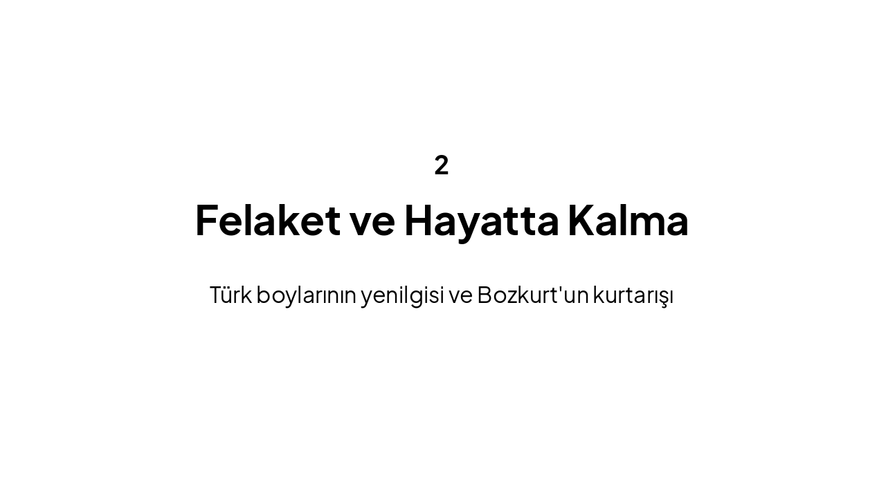 Slide 5 - Felaket ve Hayatta Kalma