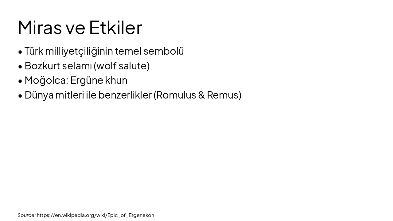 Slide 14 - Miras ve Etkiler